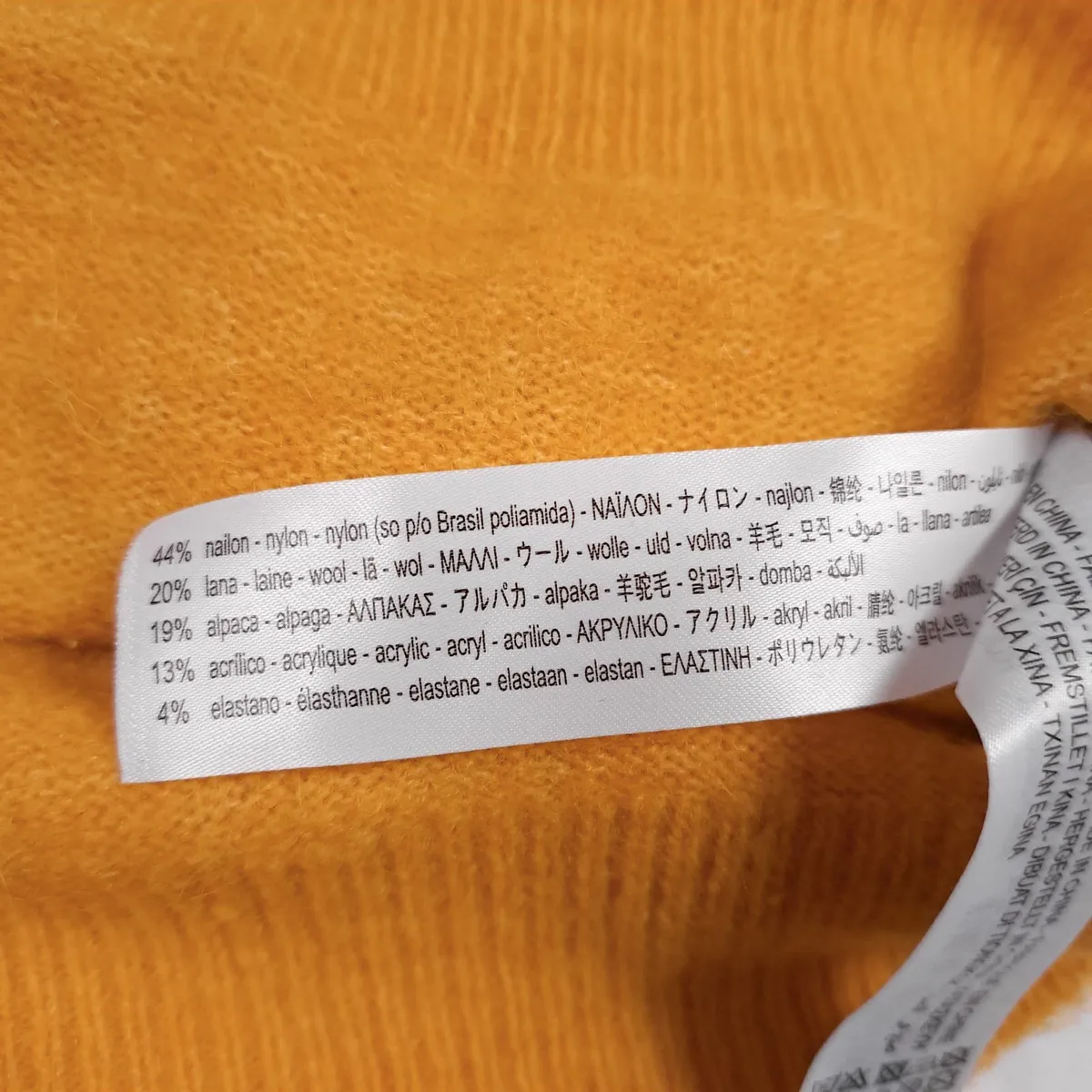 Zara Mustard Yellow Knit Jumper Sweater Size M - Image 3