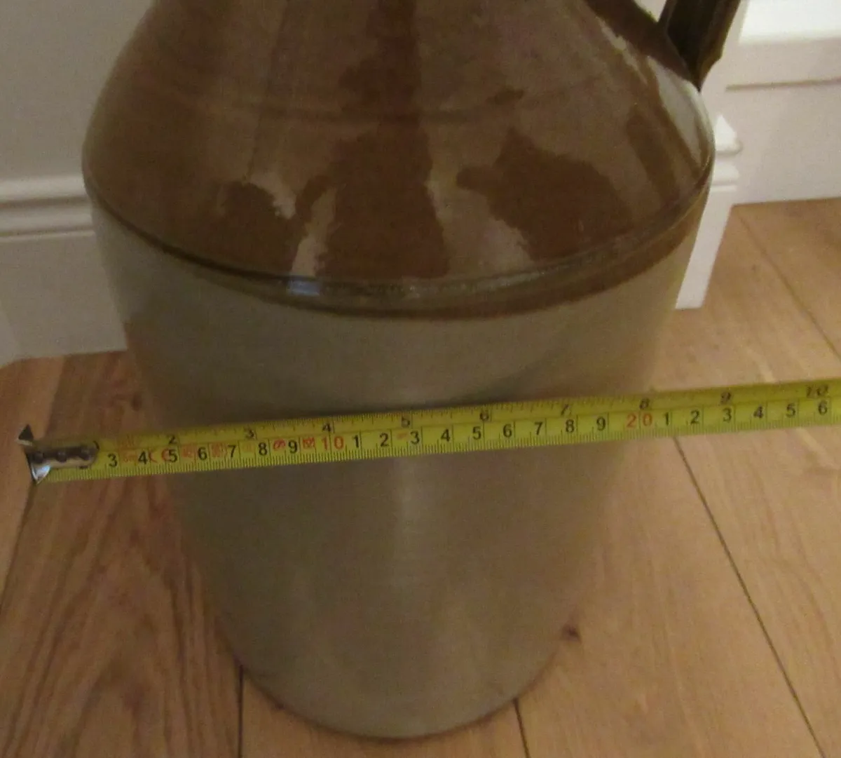 antique vintage FLAGON large pub cottage cave RARE - Image 4