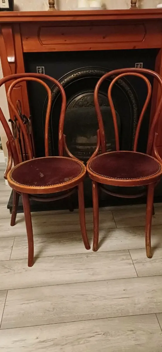Antique Bentwood Cafe Chairs - Image 1
