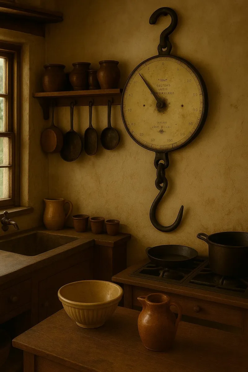 ANTIQUE Vintage balance 200lb cottage pub rustic - Image 1