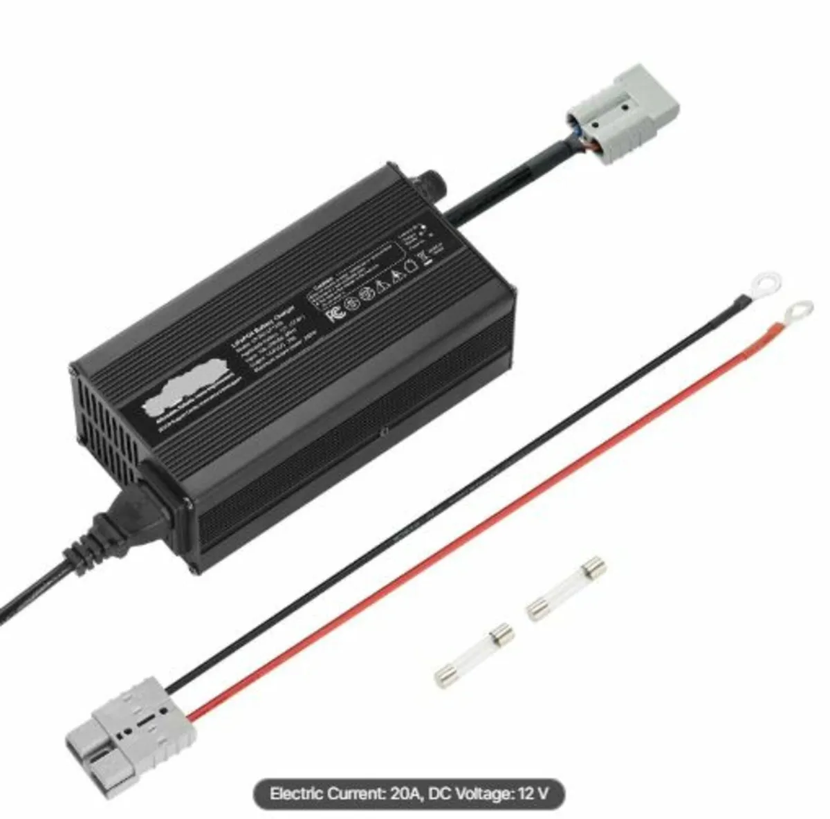 12V 20A Lithium Battery Charger, 14.6V, AC-DC - Image 1