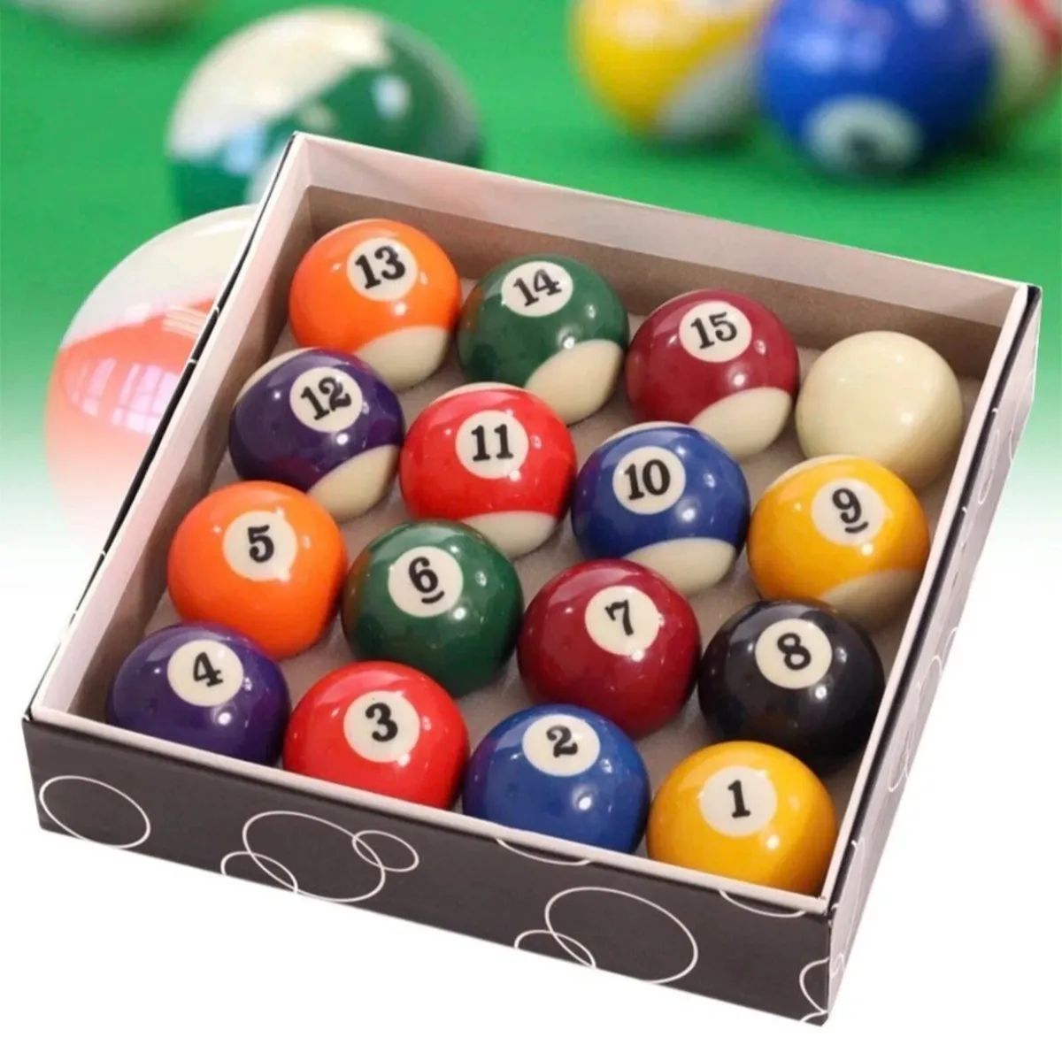 NEW Pool Balls Set 16Pcs Spots And Stripes - Image 2
