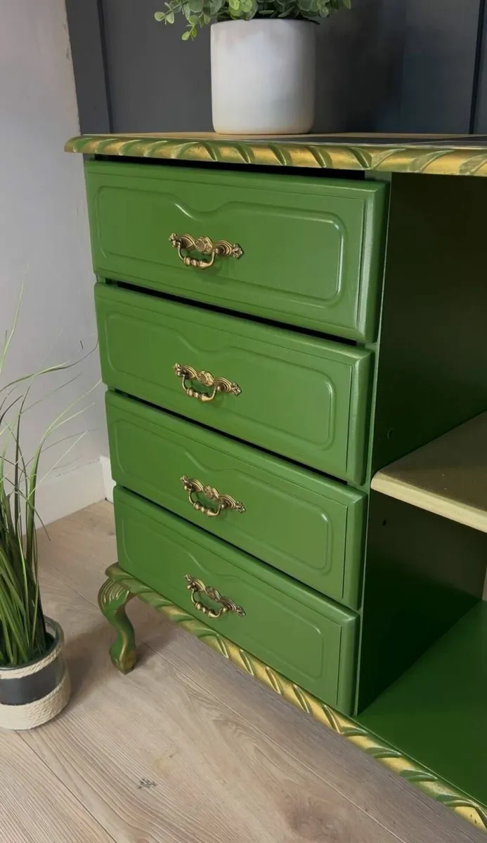 Green Console Table chest of drawers SALE! - Image 2