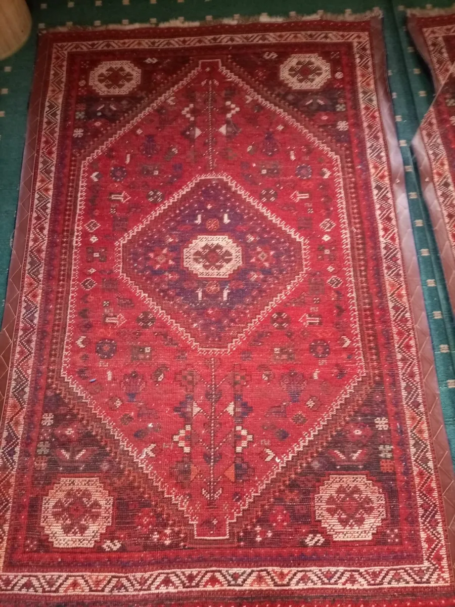 Vintage hand knotted Persian rug - Image 3