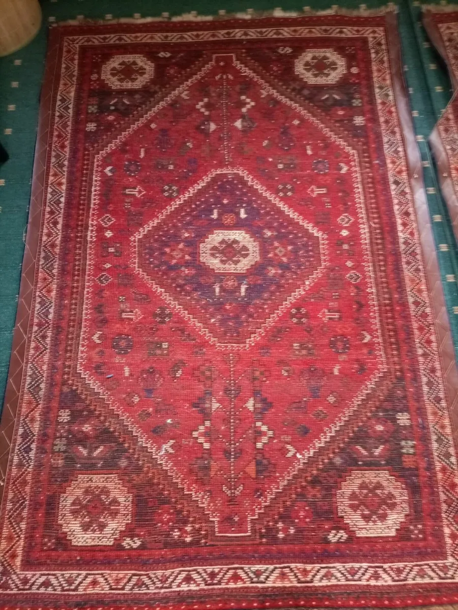 Vintage hand knotted Persian rug - Image 4