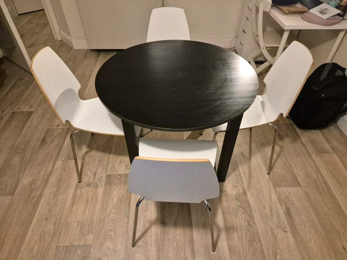 4-Seater Dining Table & Chairs - Image 1