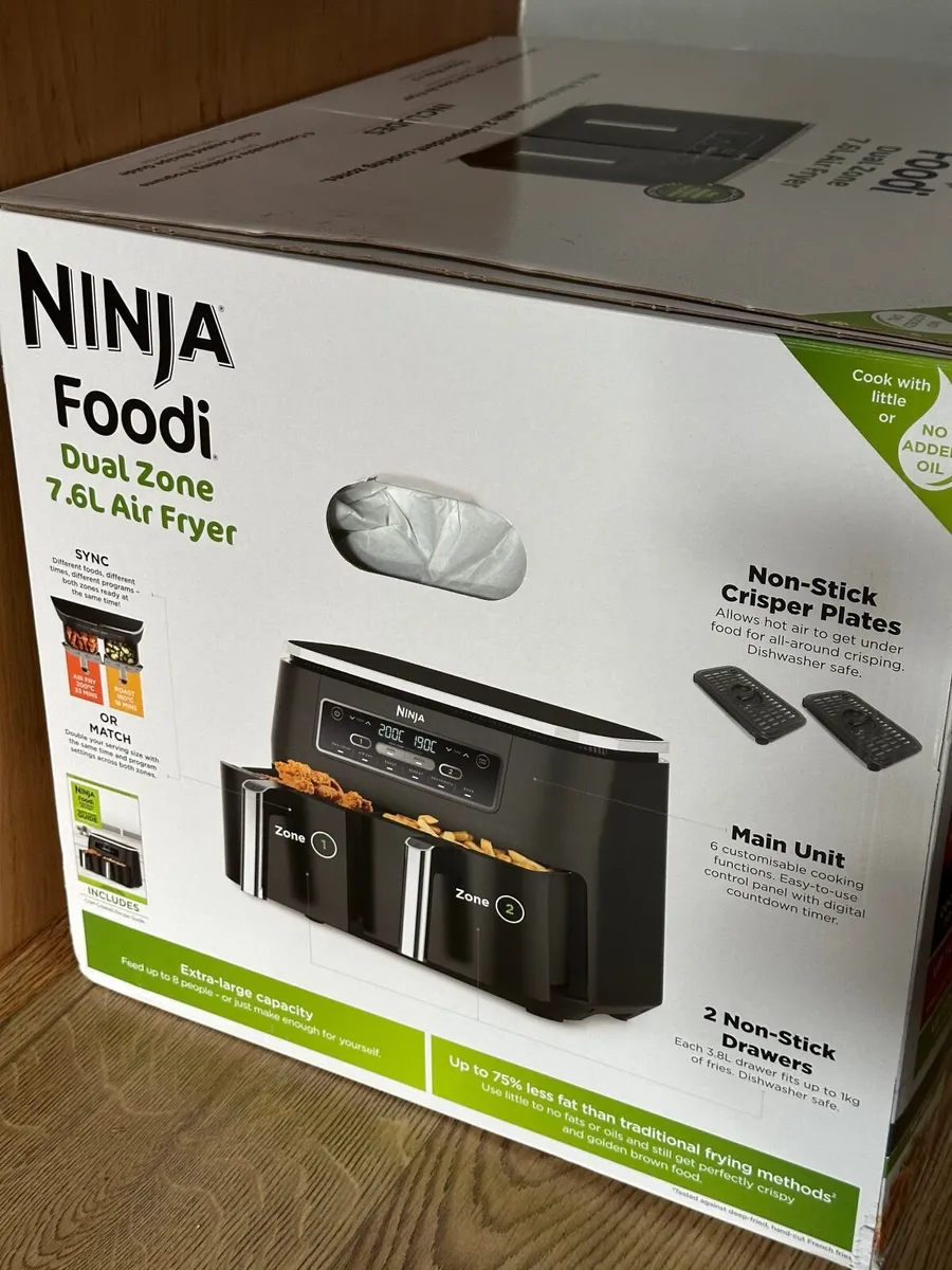 Ninja Foodi Dual Zone 7.6L Air Fryer – Unused - Image 2