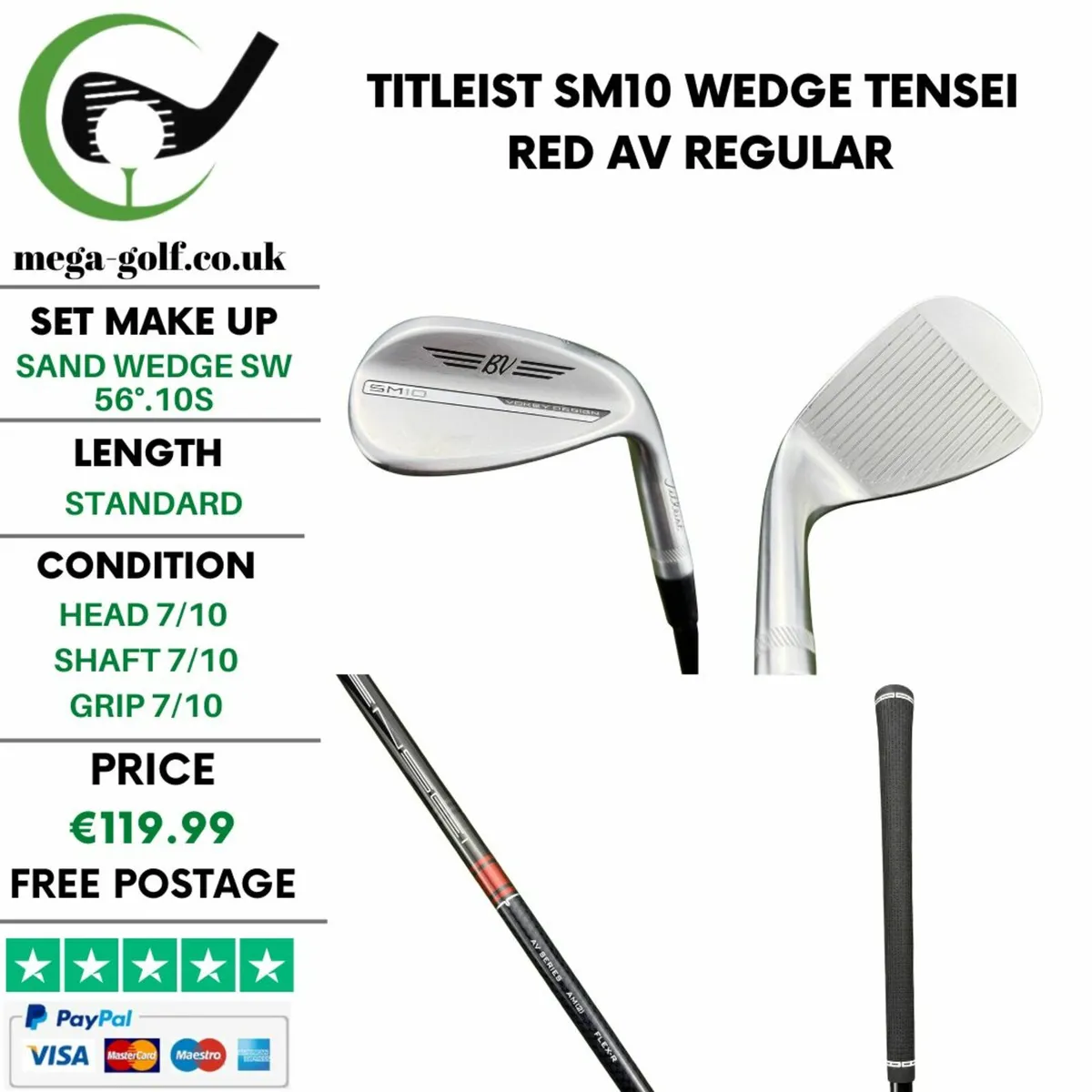 Titleist SM10 Wedge Sw 56°.10S / Regular - Image 1