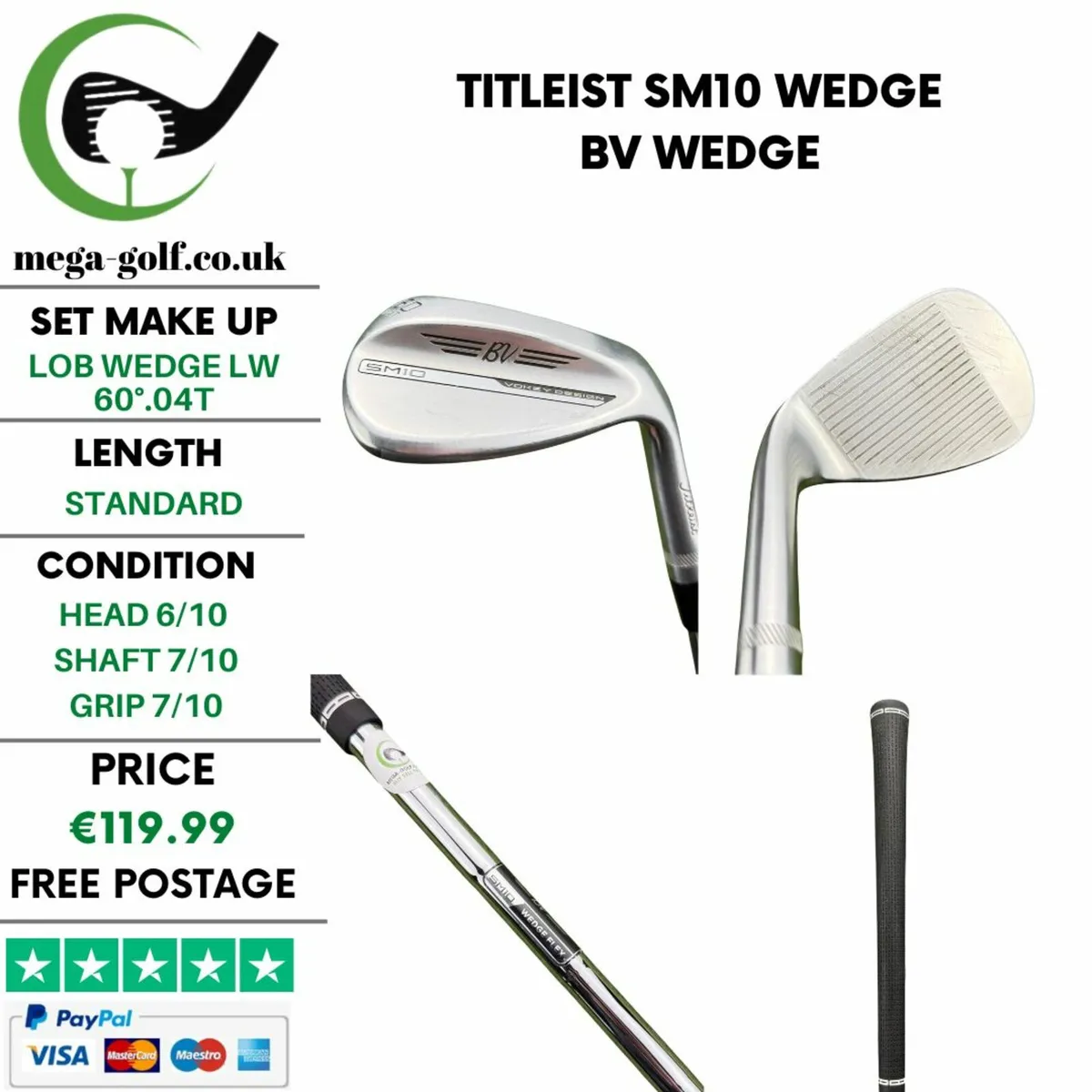 Titleist SM10 Wedge Lw 60°.04T / Bv Wedge - Image 1