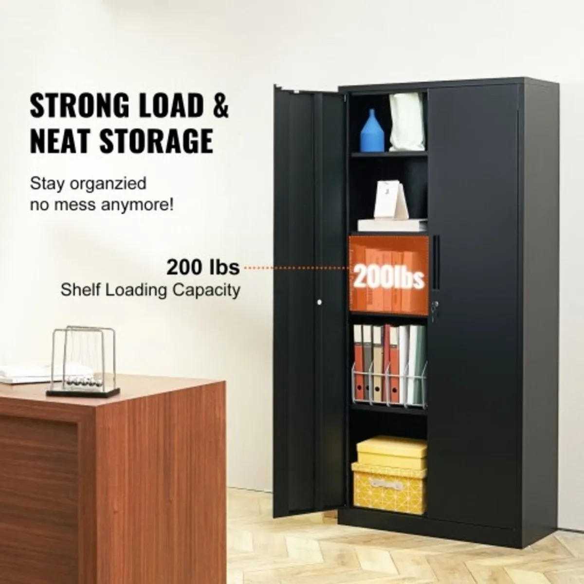 Metal Storage Cabinet, Steel Locking Storage Cabin - Image 3