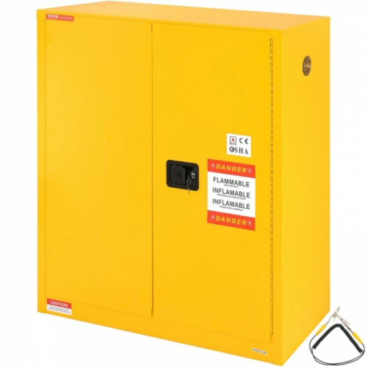 Flammable Safety Cabinet, 128.7 L, Cold-Rolled Ste - Image 1