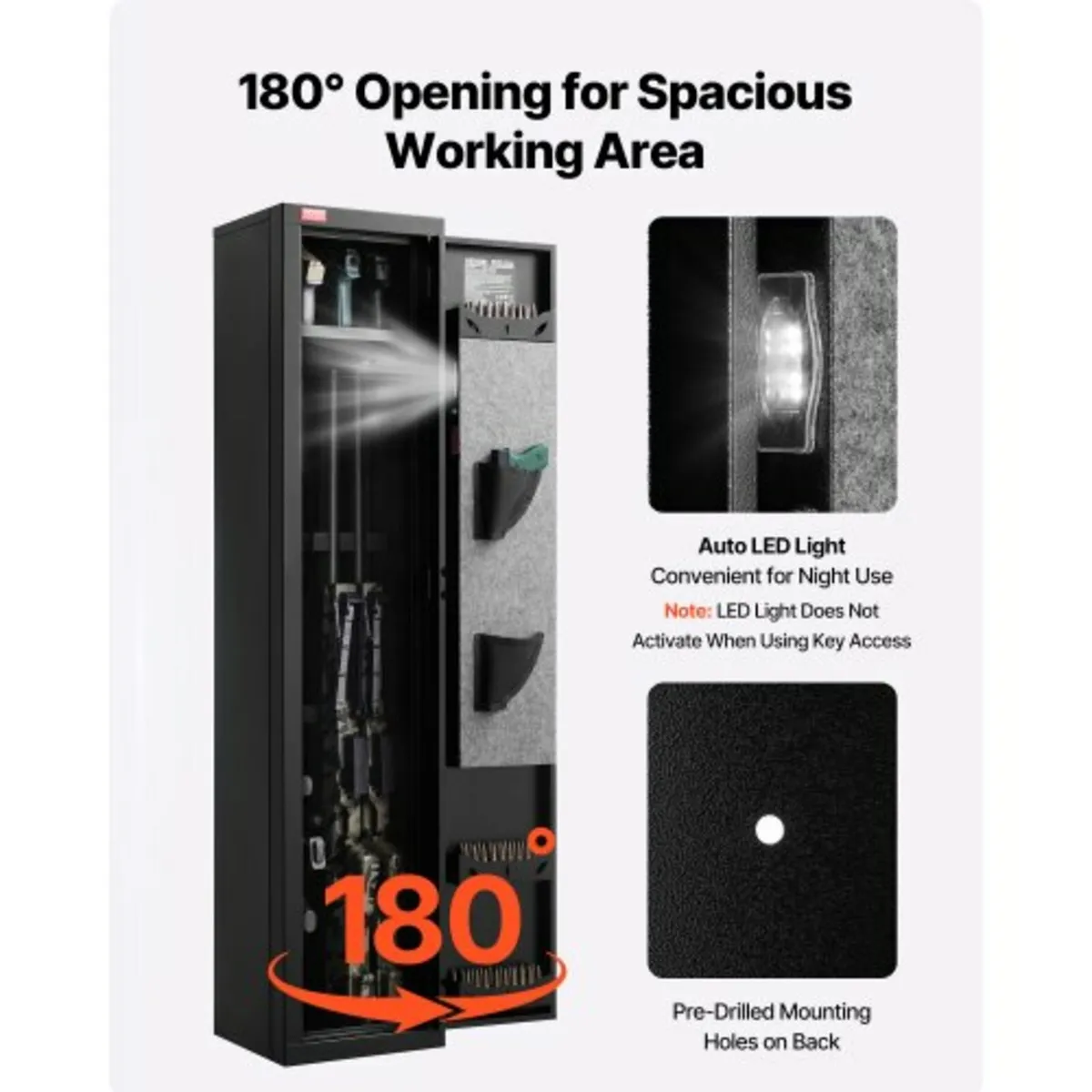 Gun Safe, Heavy Duty Cold-Rolled Steel Fireproof R - Image 2