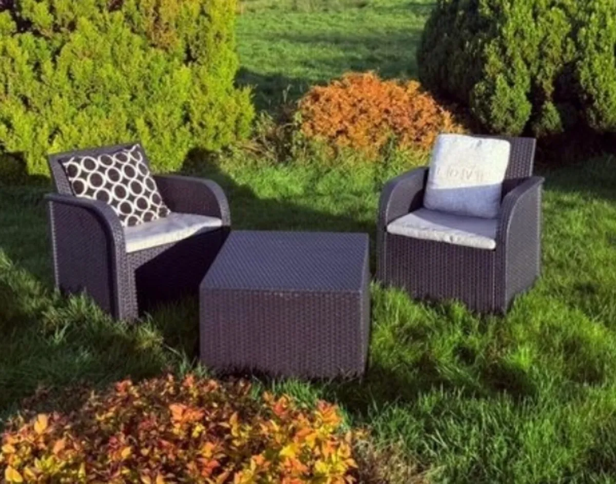 🌿 3-Piece Rattan Garden Furniture Set - Image 2