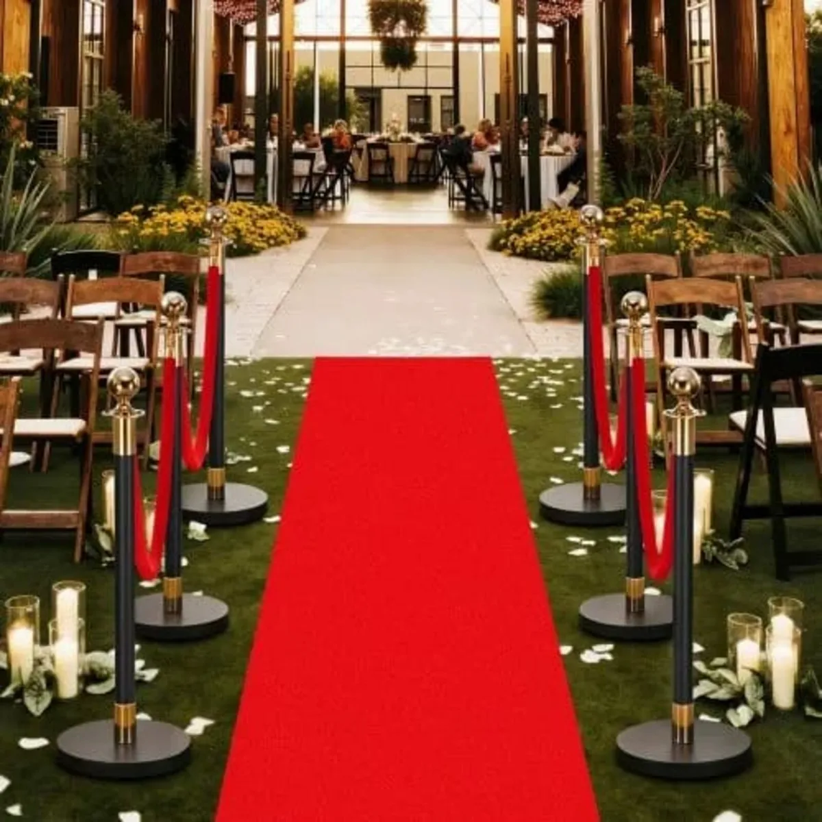 Stanchion Post, 6 Pcs Crowd Control Barrier Set wi - Image 2