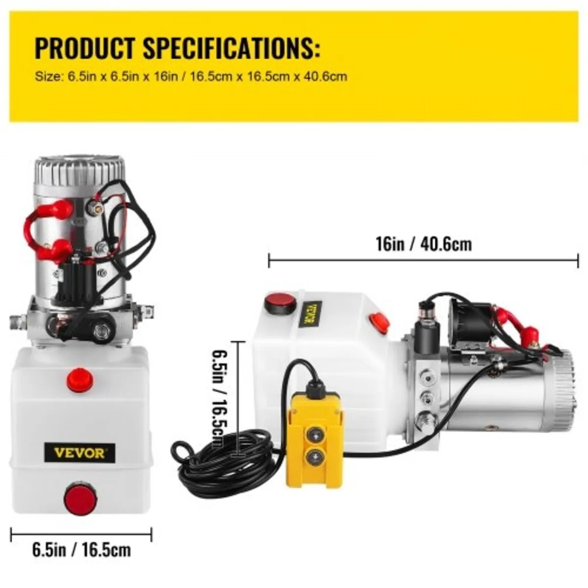3.8 L Single Acting Hydraulic Pump Dump Trailer Li - Image 3
