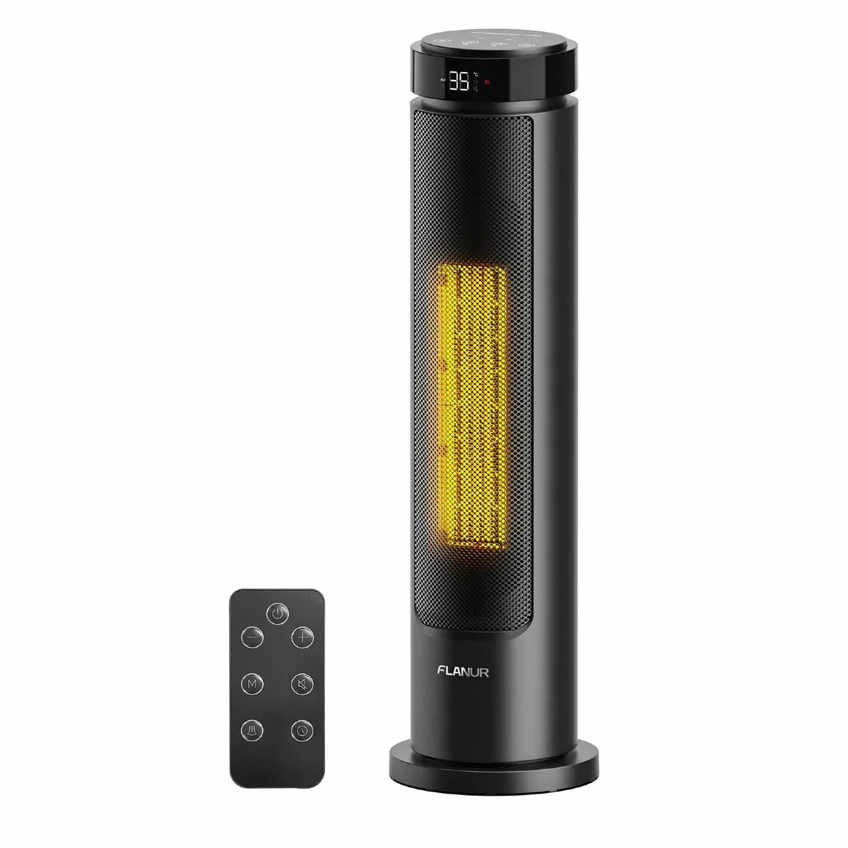 2kW Electric Heaters for Home, 60cm Tower Fan - Image 1