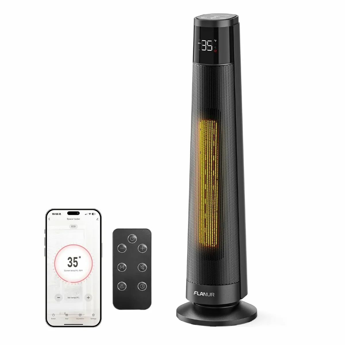 Electric Portable Space Heaters WiFi Voice Control - Image 1