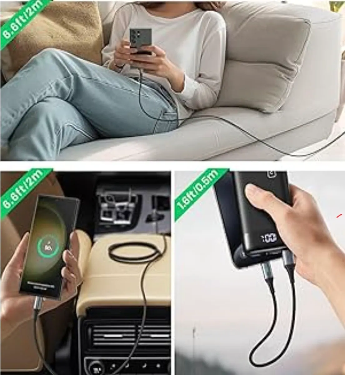 USB-C Charging Cable Set (3-Pack) - Image 2