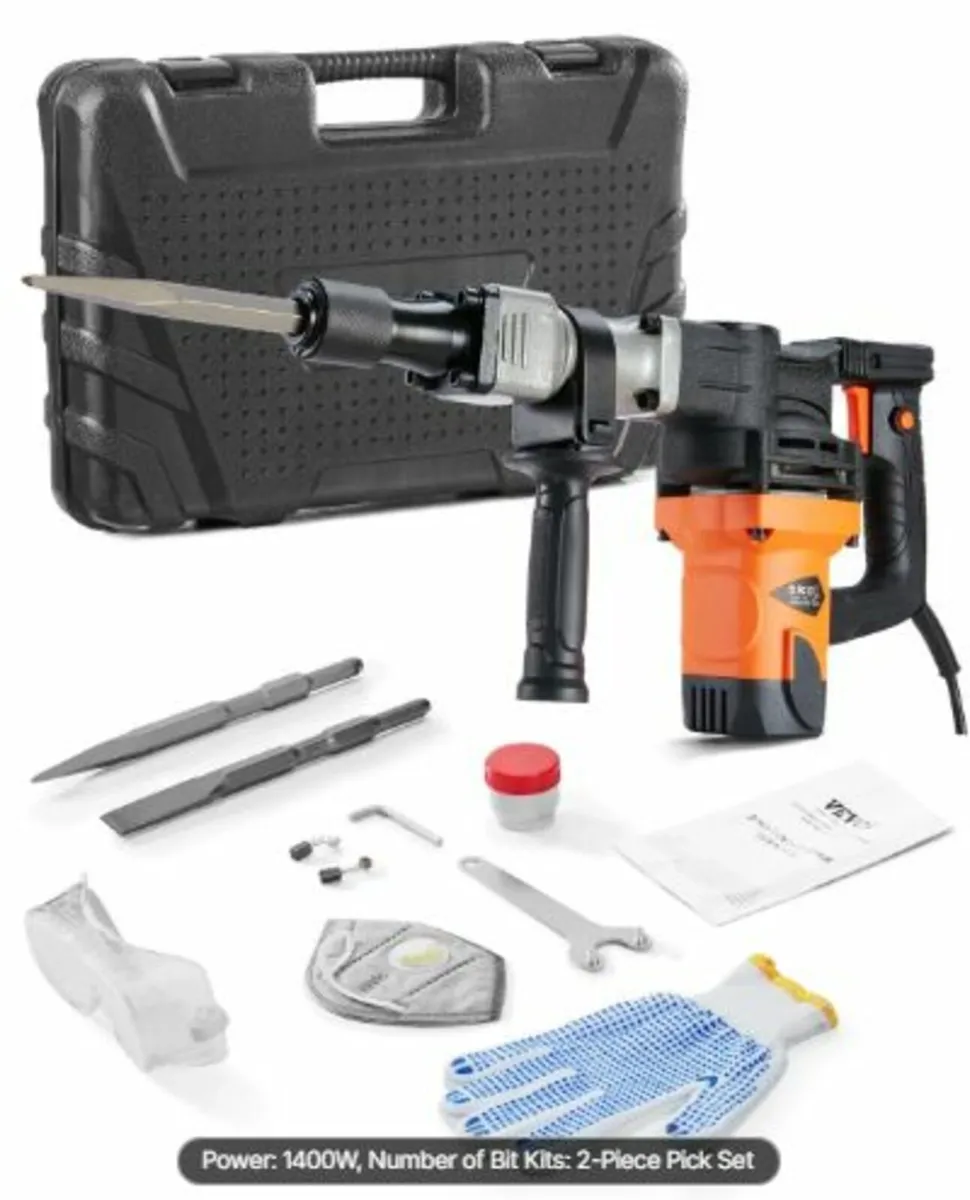 Demolition Jack Hammer Concrete Breaker 1400W - Image 1