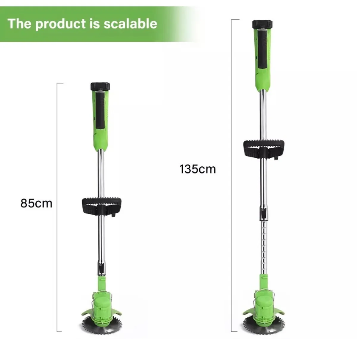 21V Cordless Strimmer Grass Trimmer & 2 Batteries - Image 4