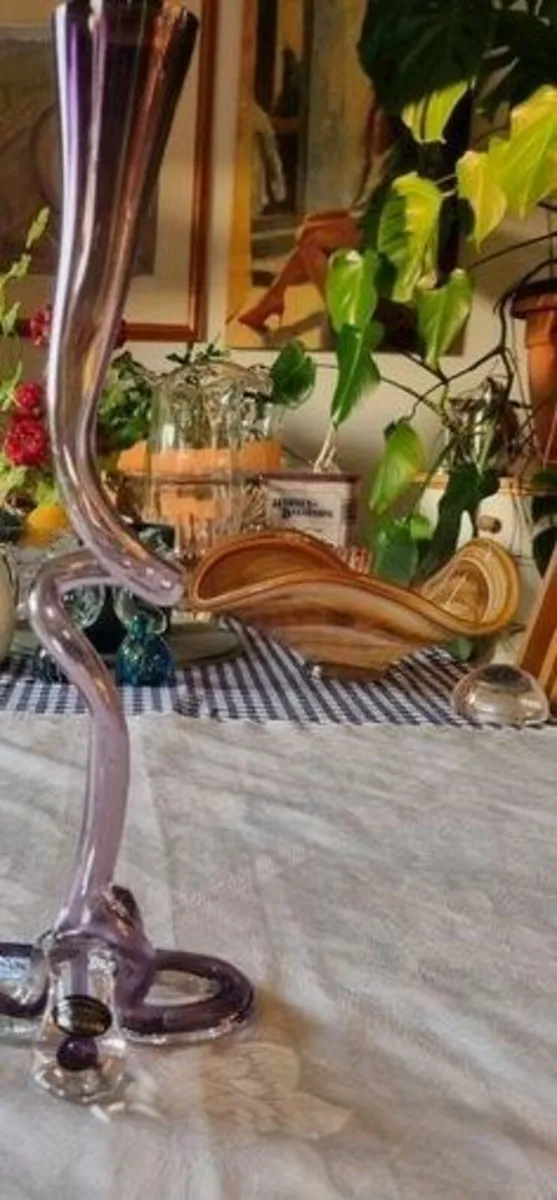 Murano glass spiral vase - Image 1