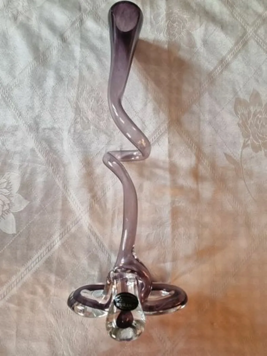 Murano glass spiral vase - Image 4