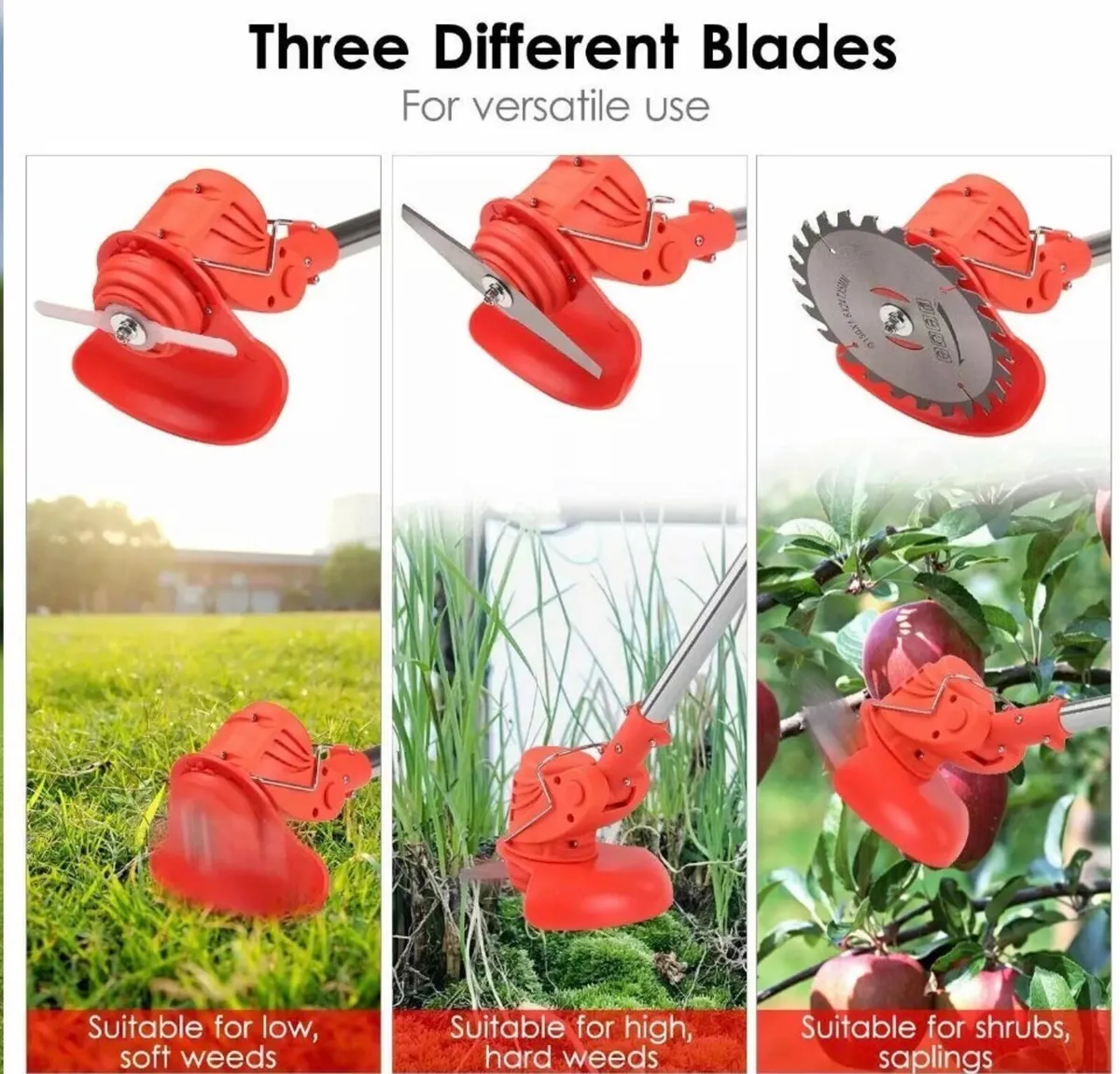 New 21v Cordless Strimmer with 2 Batteries - Image 2