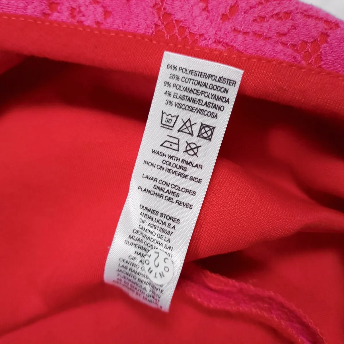 Savida Pink Floral Lace A-Line Skirt 12-14UK - Image 4