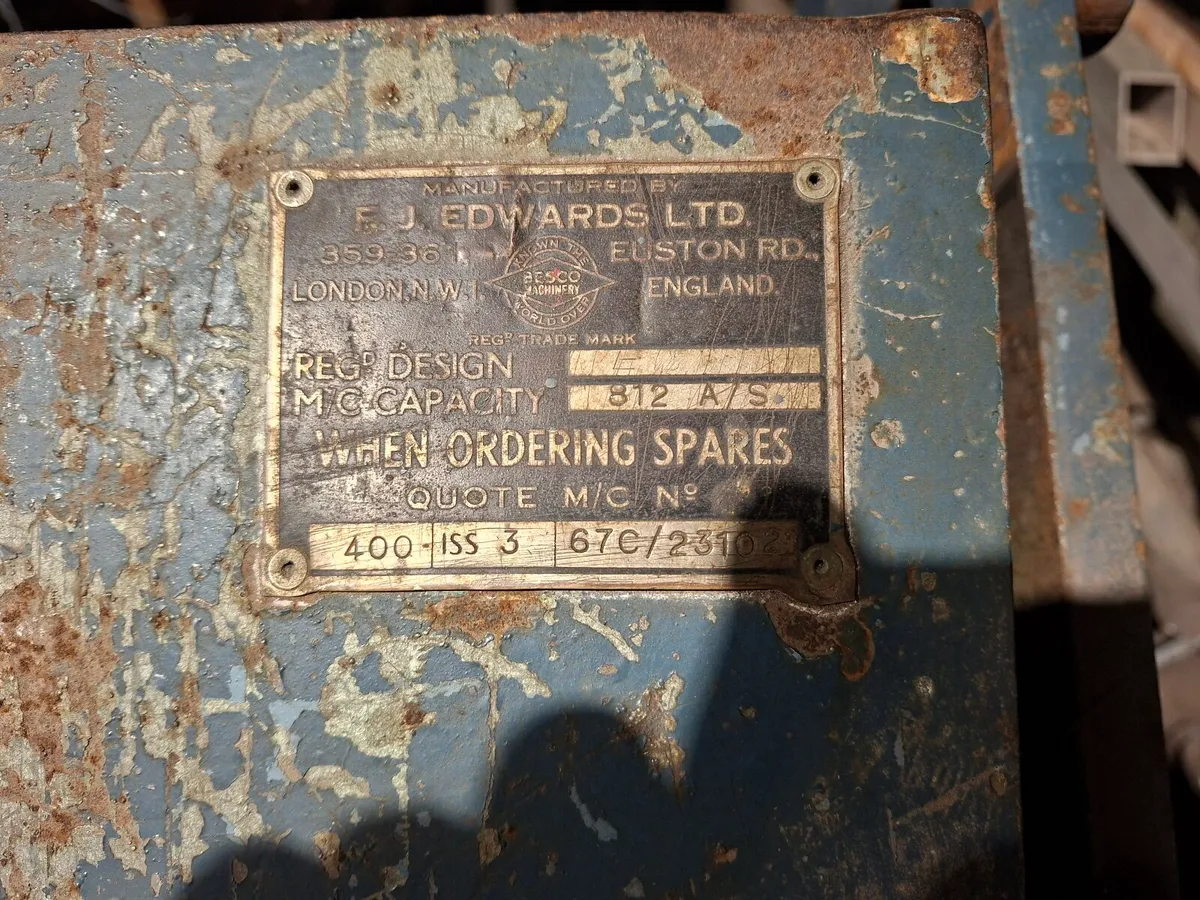 Edwards 8ft Sheet Metal Folder - Image 3