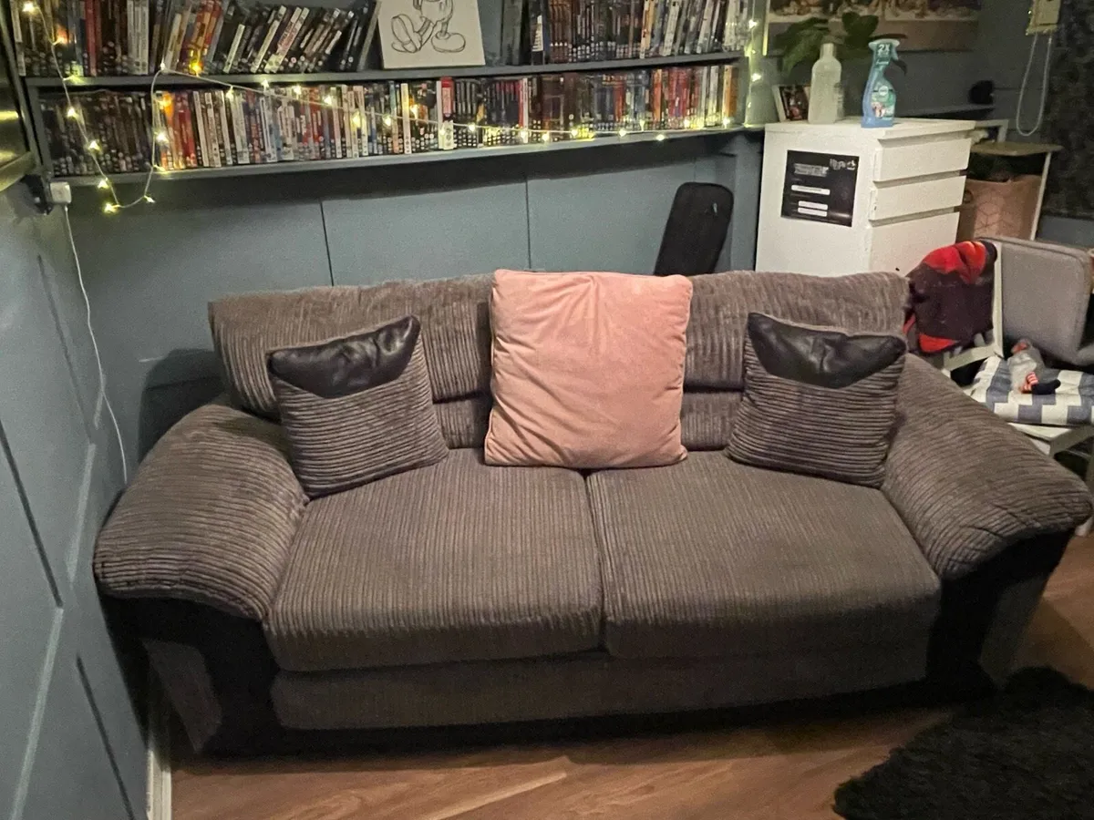 Grey 3 seater sofa