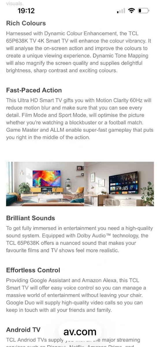 TCL TELEVISION 65" P638K Brand new in box - Image 3