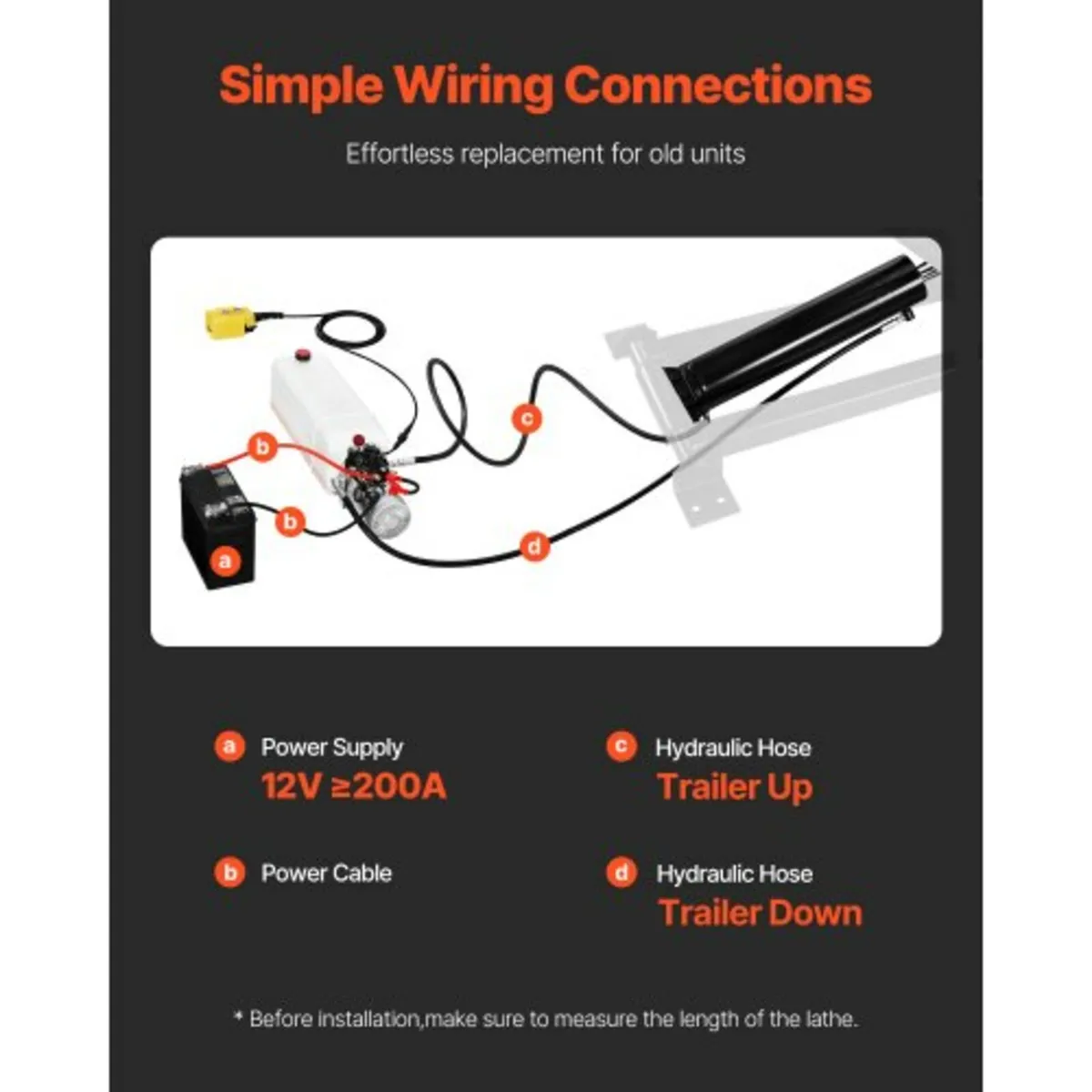 Hydraulic Dump Lift Kit, 22,000 lb/10 T Dump Trail - Image 4