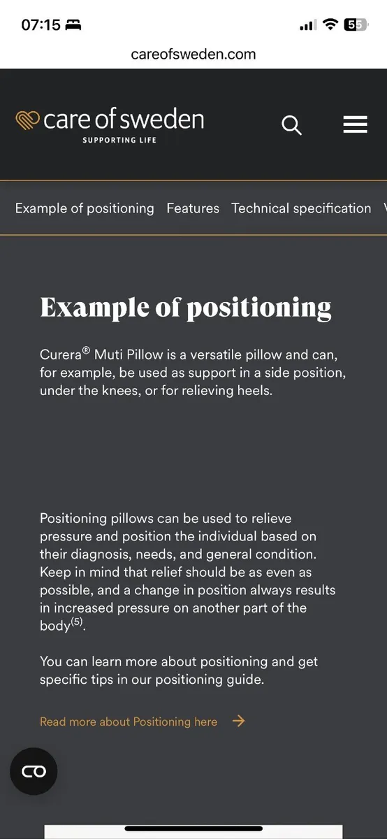 Curera® Multi Pillow for Knee & Heel Support - Image 3