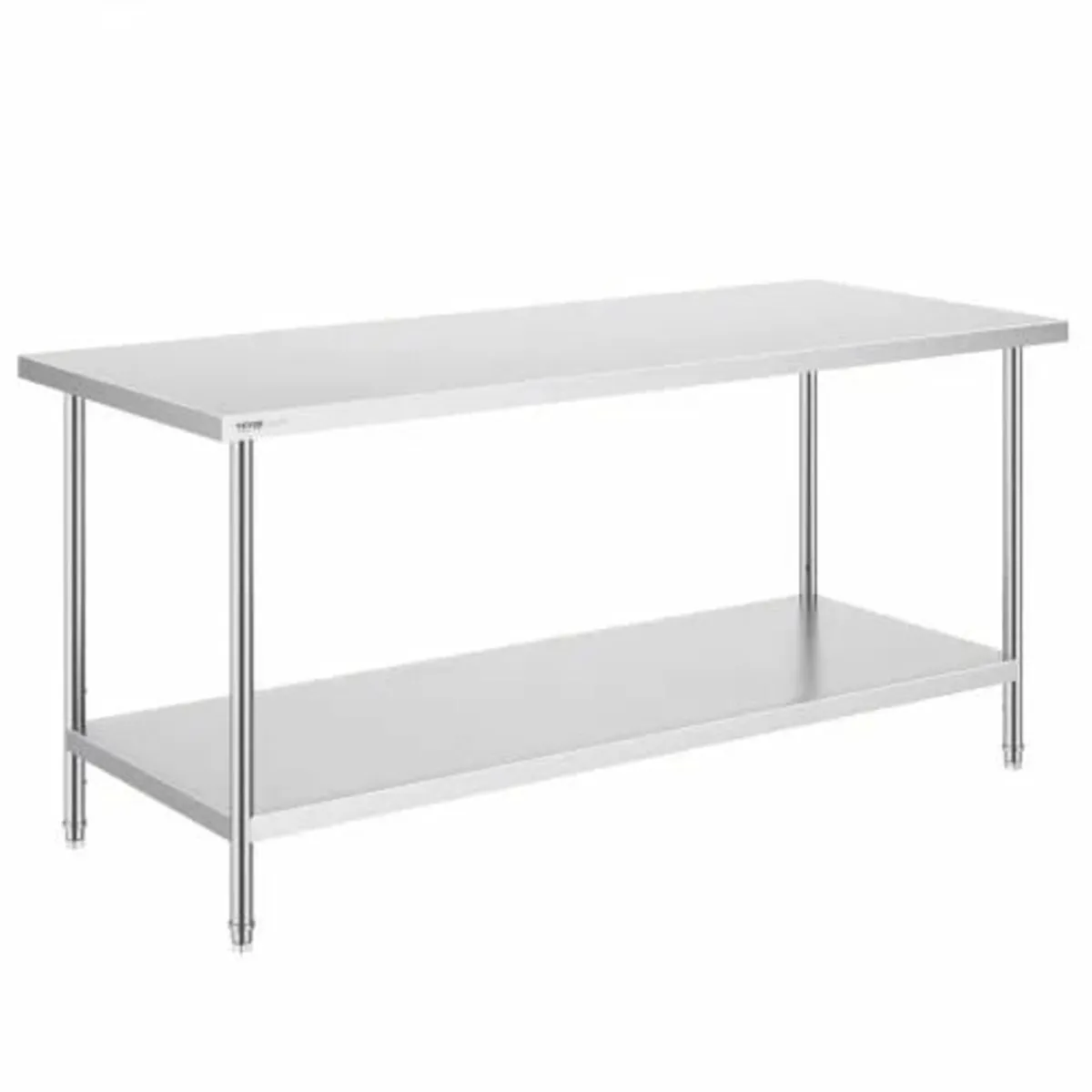 Stainless Steel Prep Table, 30 x 72 x 34 Inch, Hea - Image 1