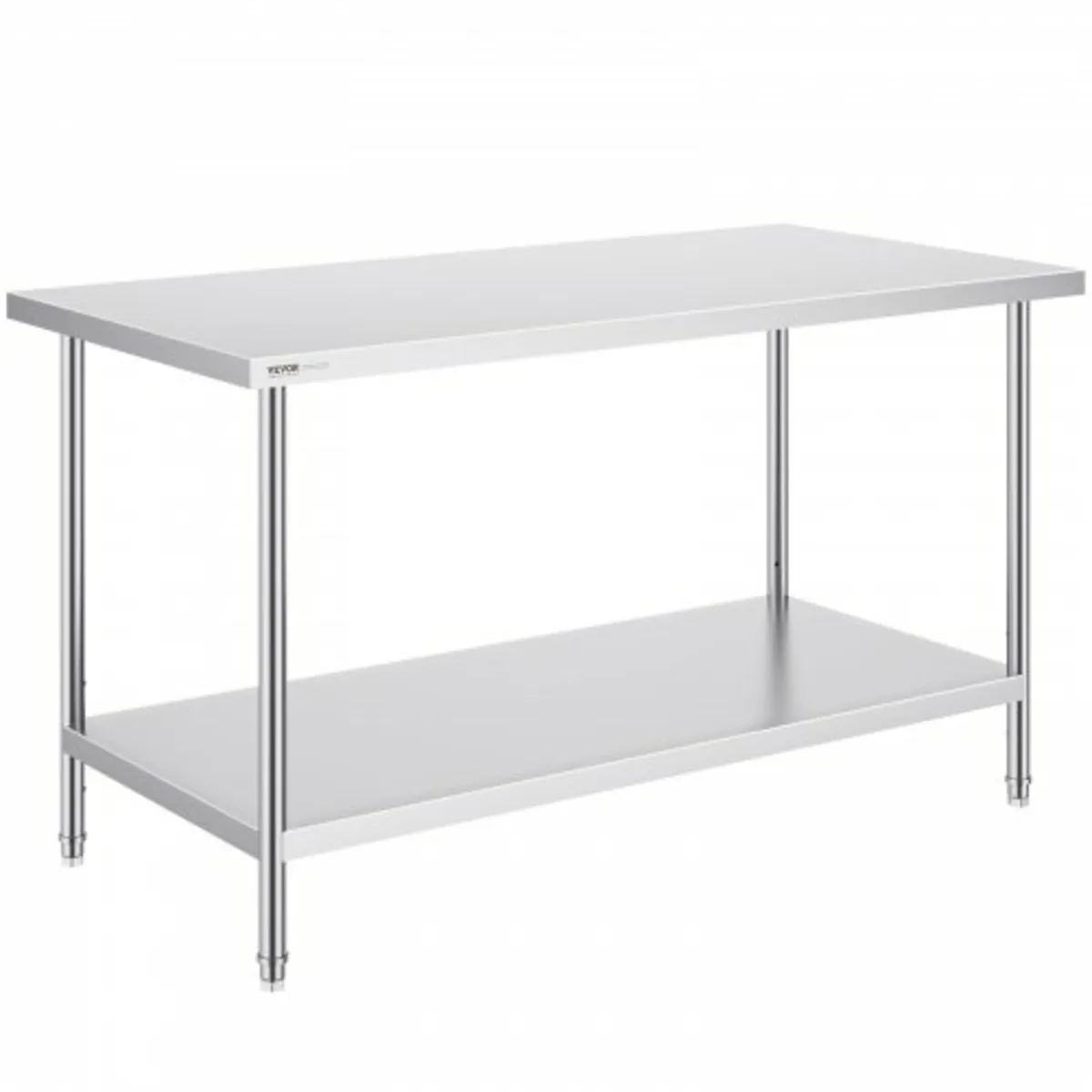 Stainless Steel Prep Table, 30 x 60 x 34 Inch, Hea - Image 1