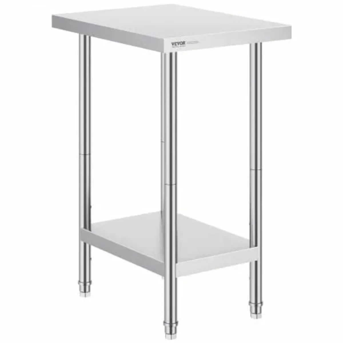 Stainless Steel Prep Table, 24 x 18 x 34 Inch, Hea - Image 1