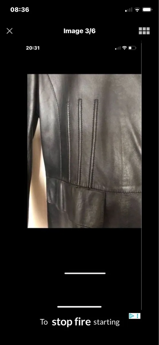 Ladies Leather Coat - Image 3
