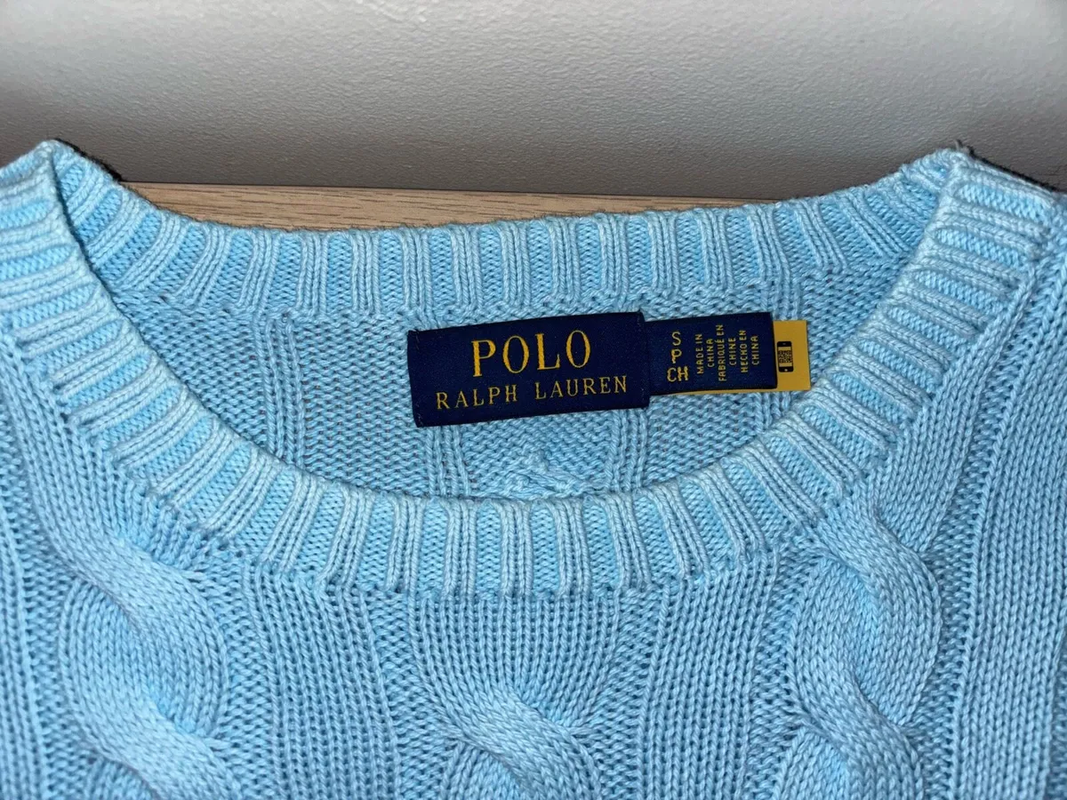 Ralph Lauren Cable Knit Blue Size S - Image 2