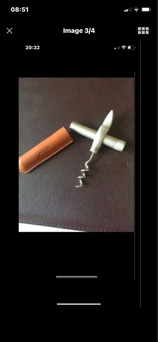 Corkscrew & Bottle Opener in Leather Case - Image 3