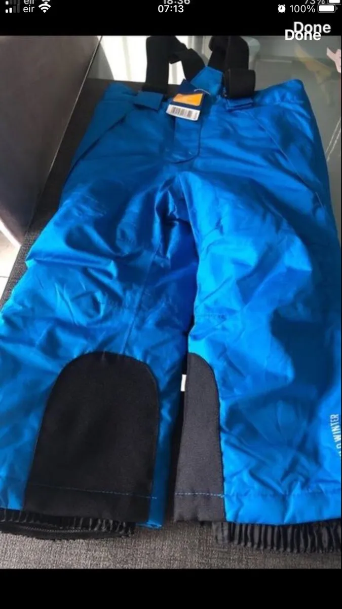 Boys BNWT rain bottoms 12/18 mths - Image 1