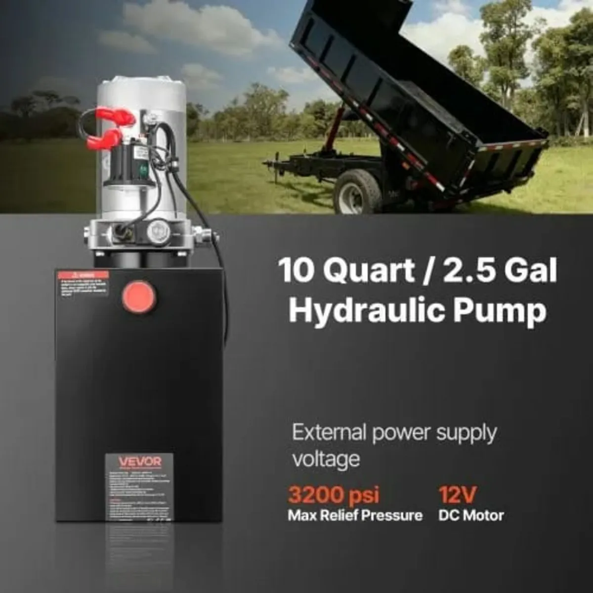 10 L Hydraulic Power Unit, Single Acting Dump Trai - Image 3