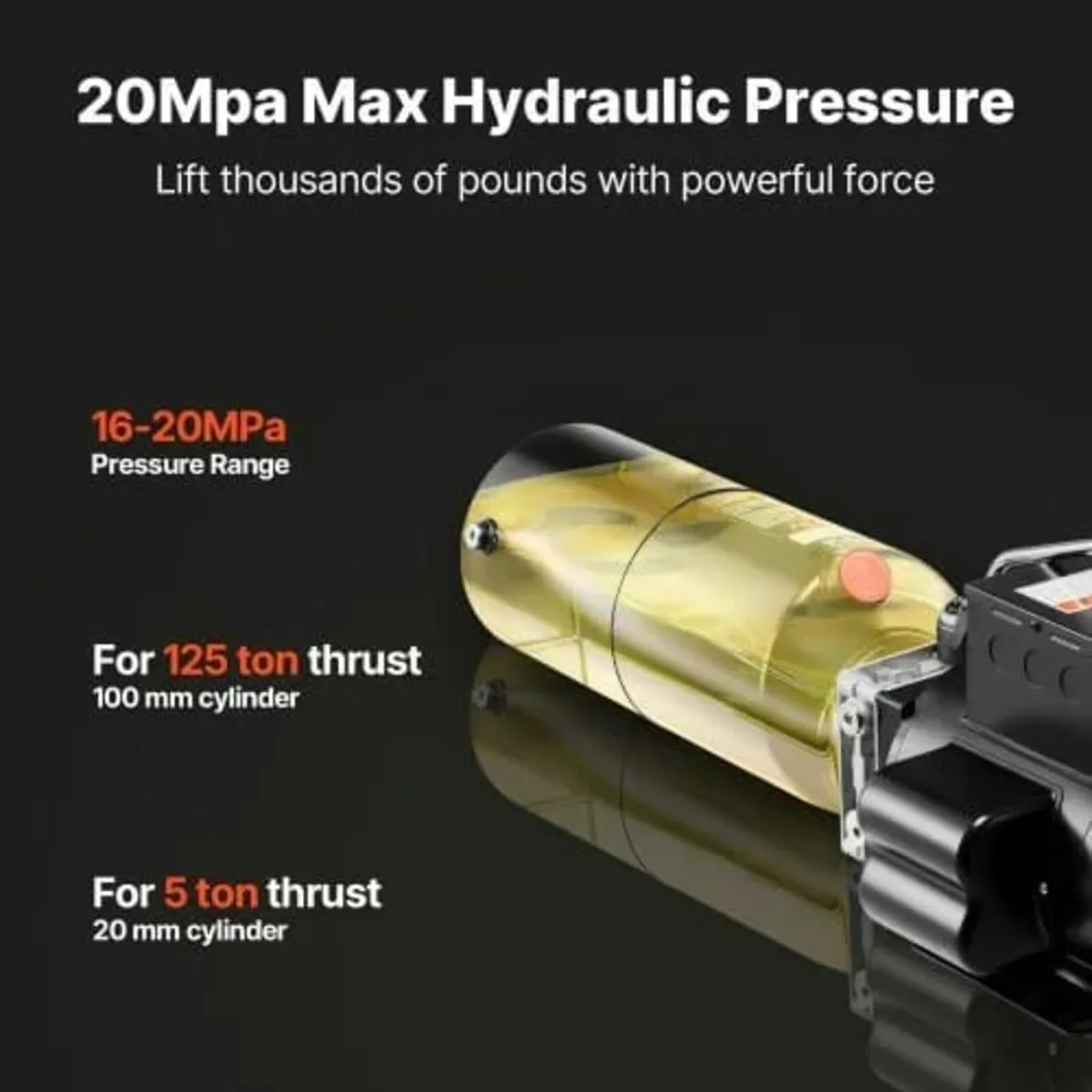 Hydraulic Pump Power Unit, AC 220V, 10 Quart Singl - Image 3