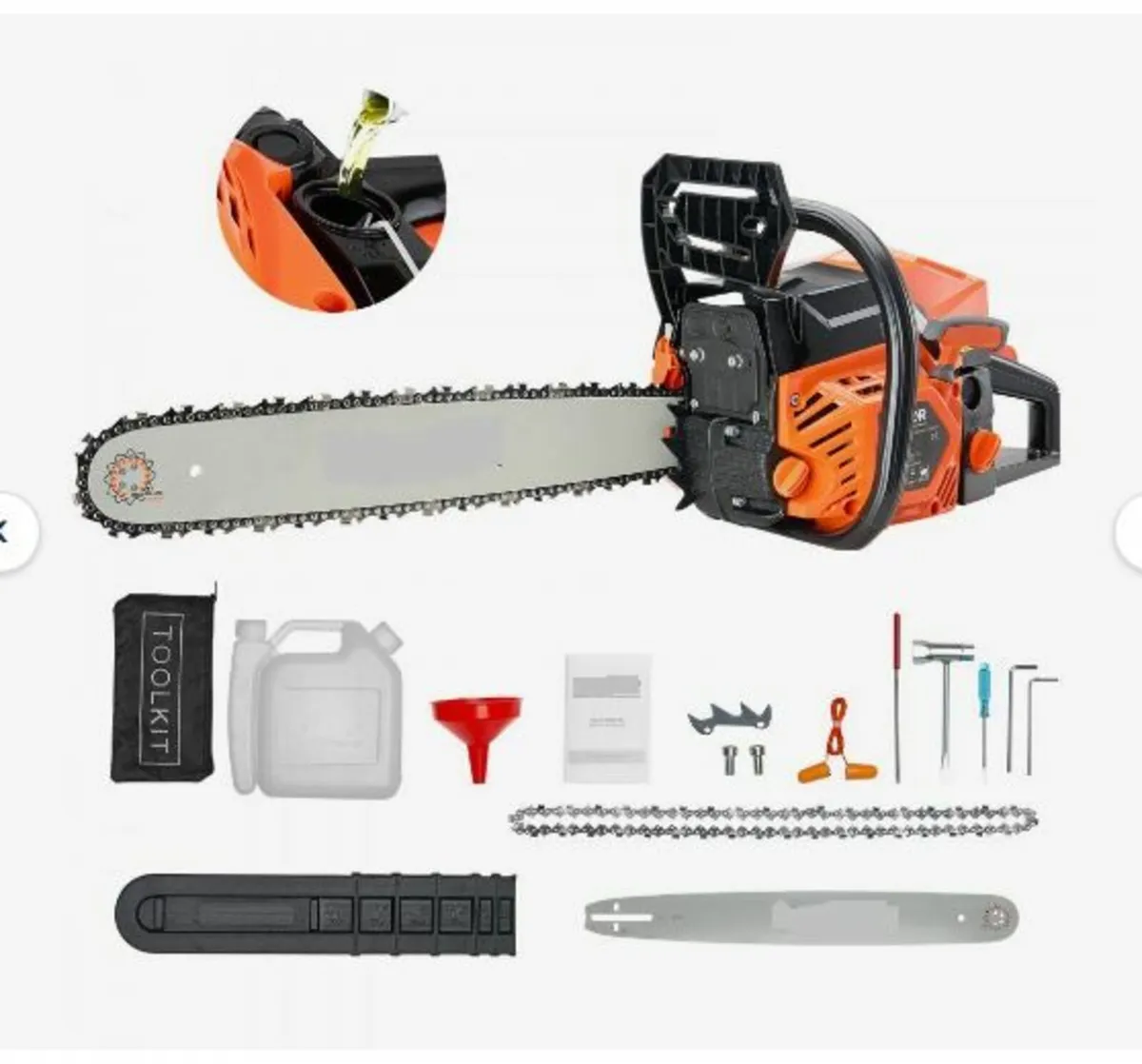 62 cc Gas Chainsaw, 20 inch Gas Powered - Image 1