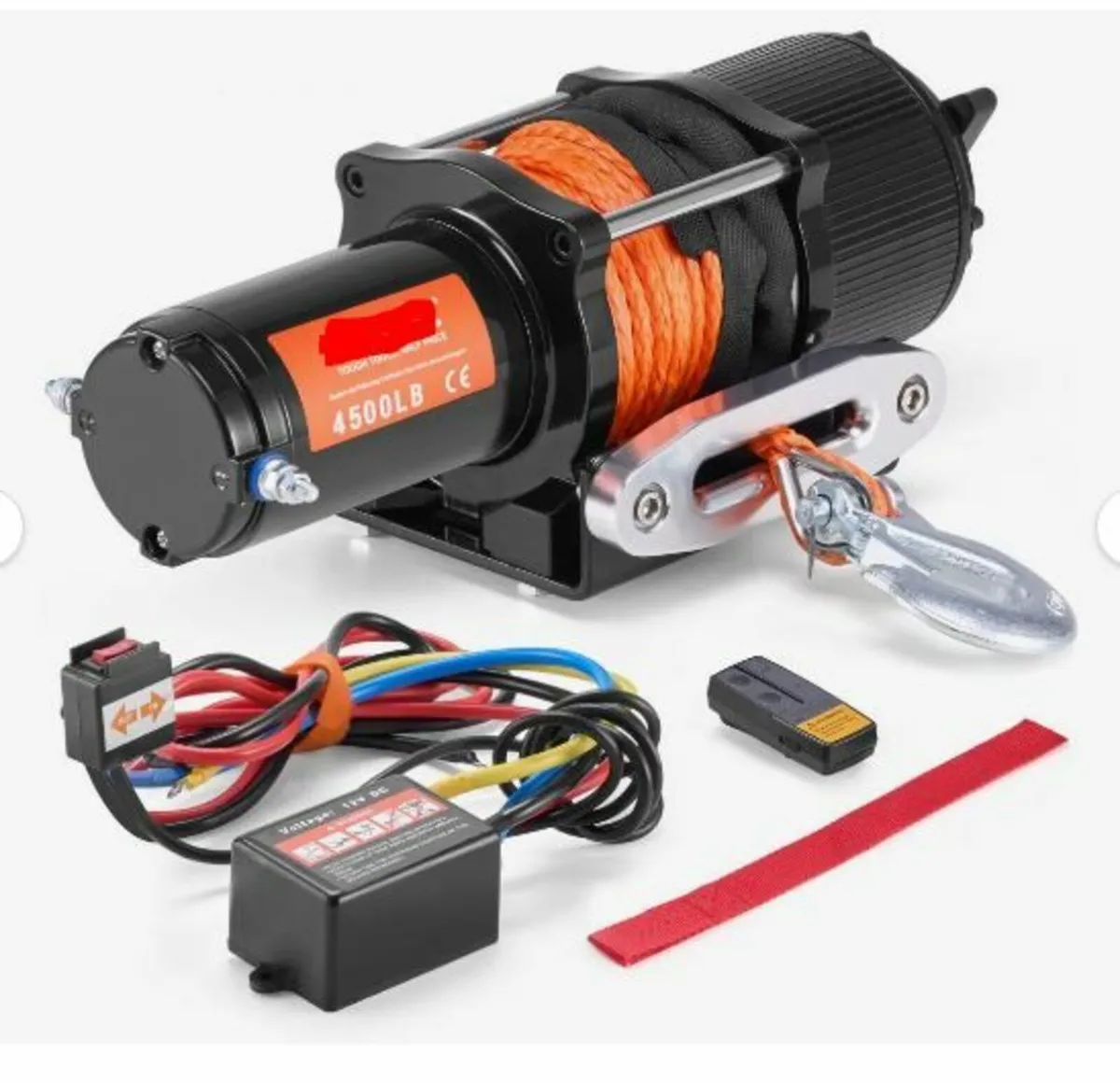 Electric Winch ATV UTV 2041.2 kg - Image 4