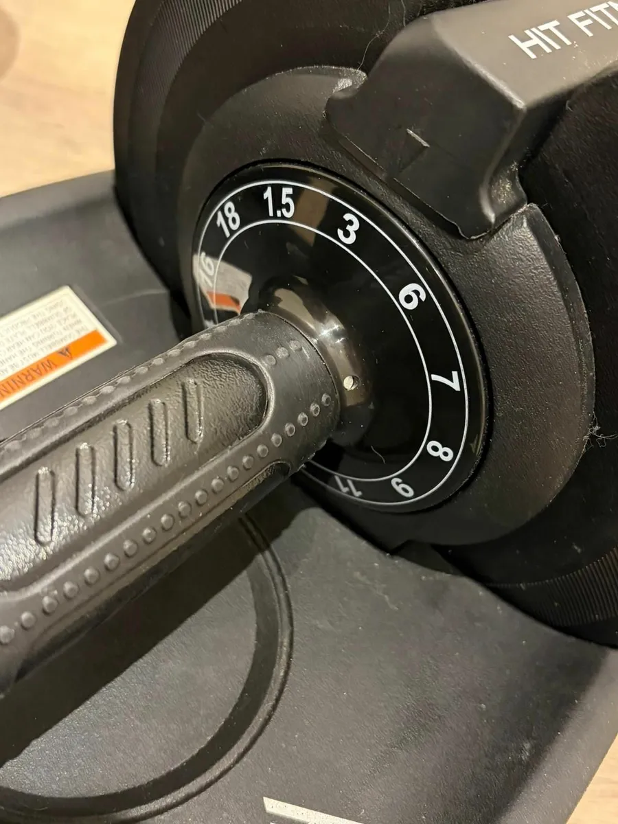 Hit Fitness Adjustable Dumbbells 18kg - Image 2