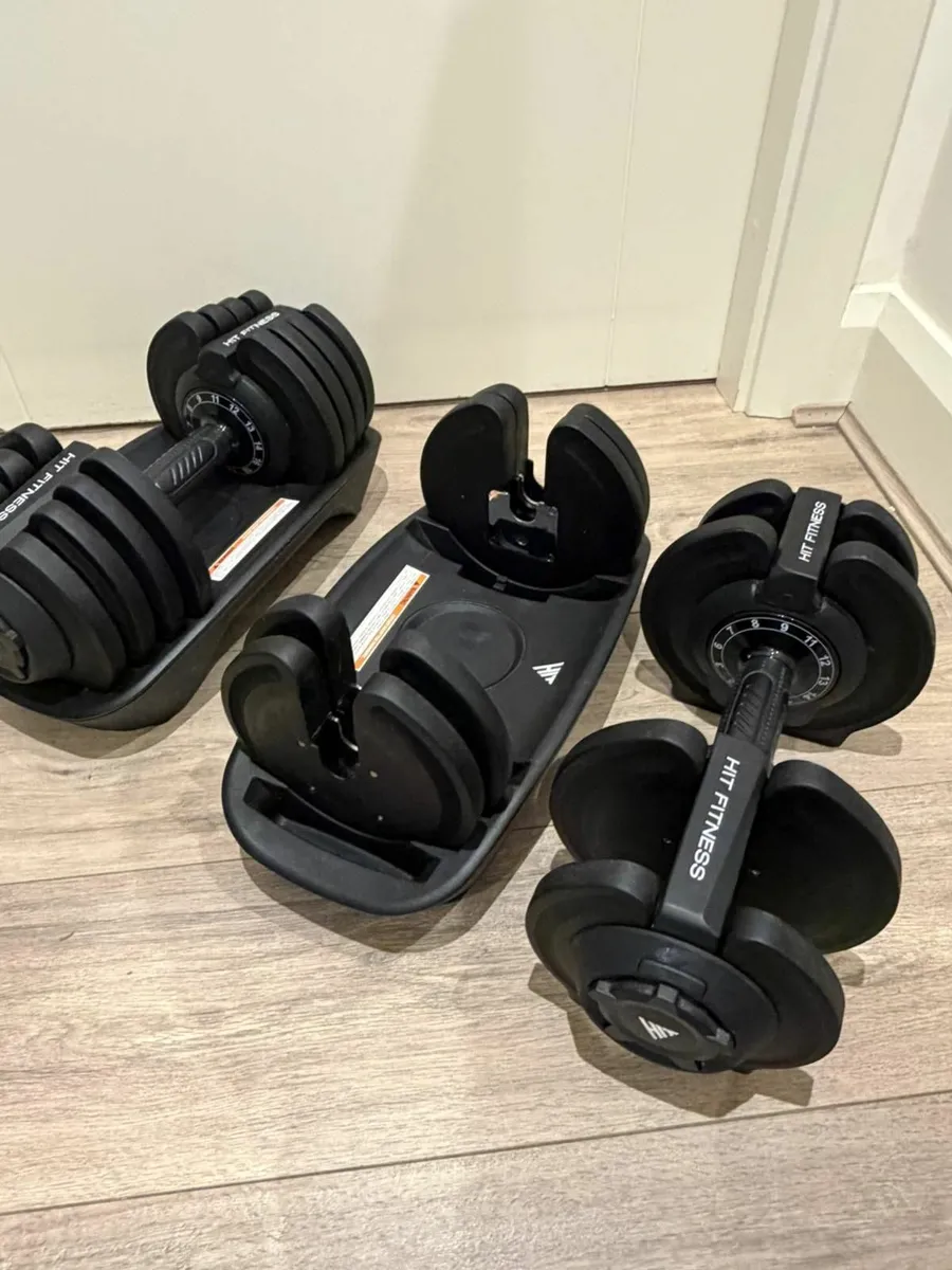 Hit Fitness Adjustable Dumbbells 18kg - Image 3