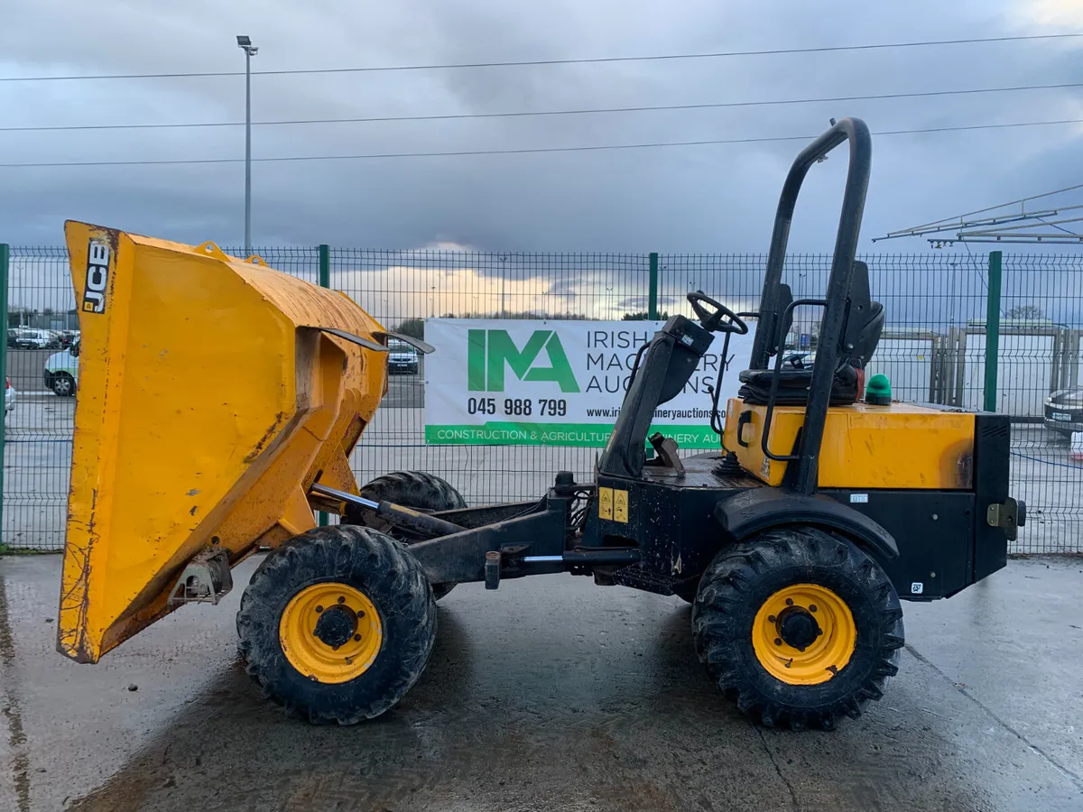 JCB 3T STRAIGH TIP DUMPER FOR AUCTION - NAAS - Image 2