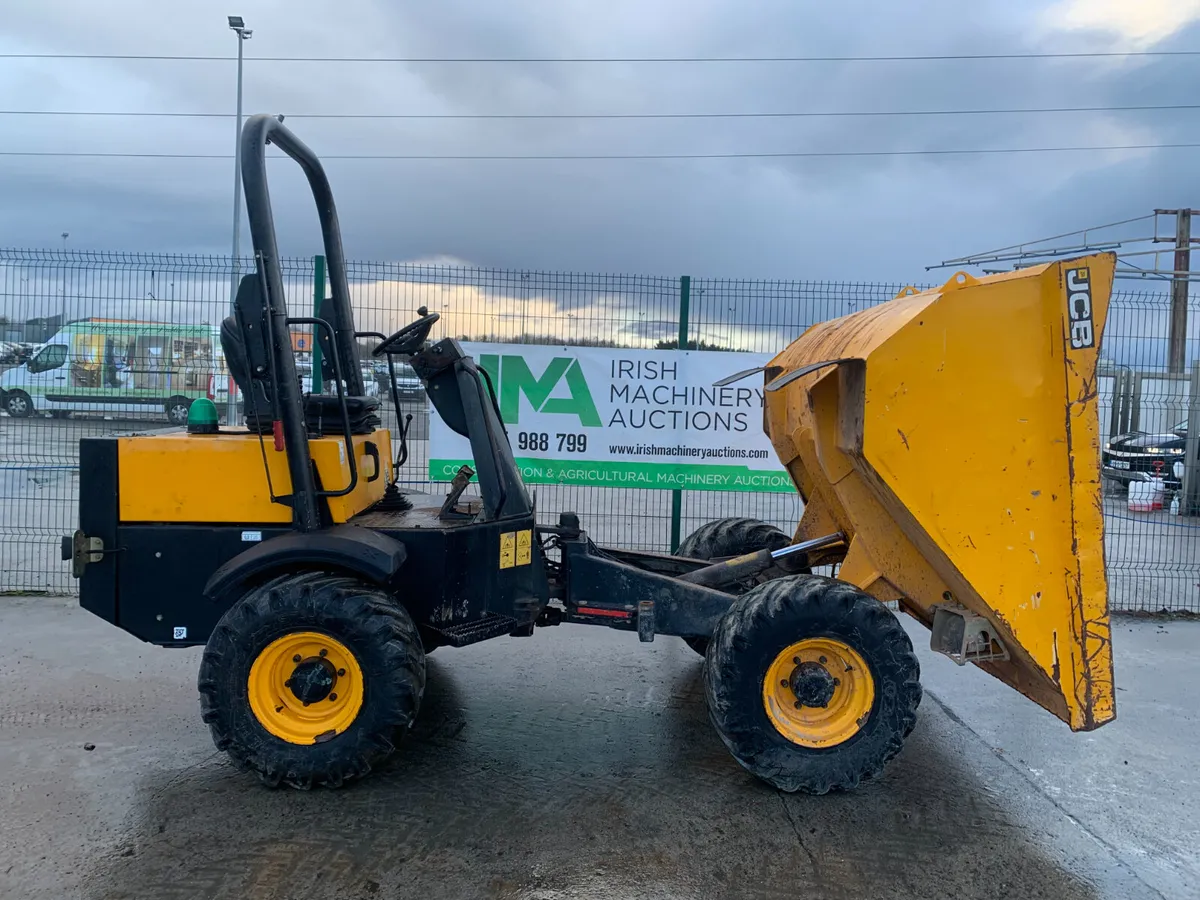 JCB 3T STRAIGH TIP DUMPER FOR AUCTION - NAAS - Image 3