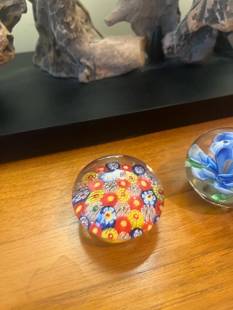 Vintage Glass Paper Weights - Image 2