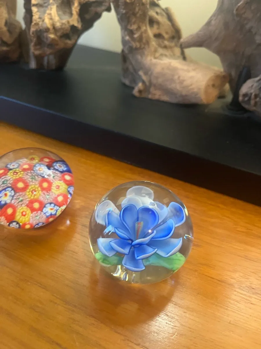 Vintage Glass Paper Weights - Image 3